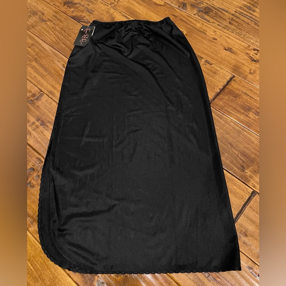 Vintage Pink Lady black half slip skirt